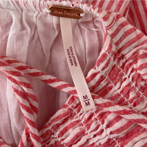 New Free People Juno Sleeveless Smocked Tiered Maxi Dress In Guava Size medium - Picture 7 of 10